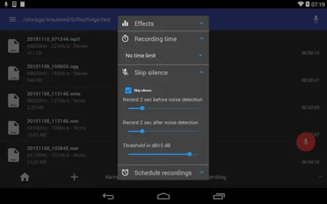 RecForge II android App screenshot 2